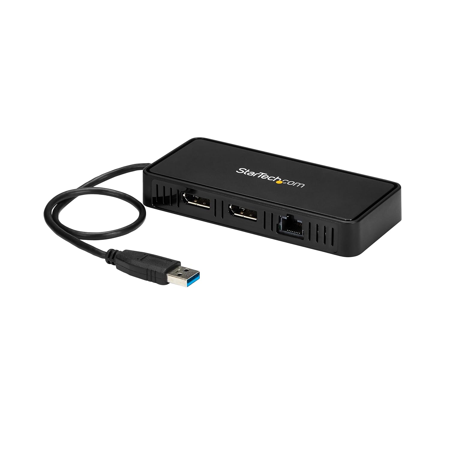 StarTech.com USB 3.0 Mini Dock - Dual Monitor USB-A Docking Station with DisplayPort 4K 60Hz Video & Gigabit Ethernet