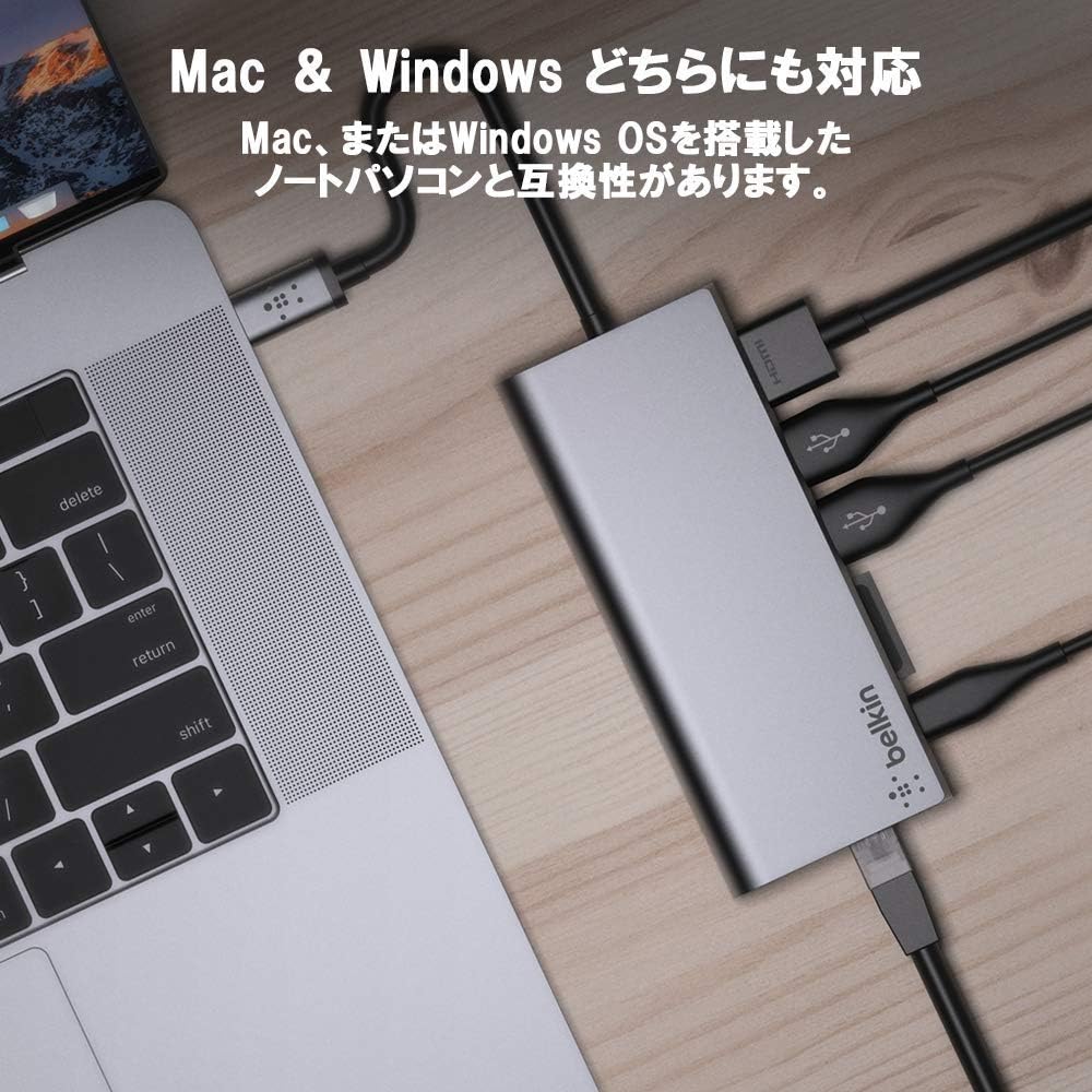 Belkin USB-C Multi-Port Hub & Docking Station for iPad and MacBook