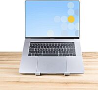 StarTech.com Foldable Laptop Riser Stand, Portable Height Adjustable Ergonomic Laptop Stand