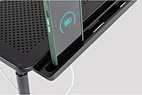 Allsop Metal Art Tri Level Stand, for 27" Monitors, 14.5" X 9.25" X 4.13" to 5.75", Black, Supports 30 Lb