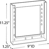 Azar Displays Styrene Letter-Size Brochure Holders, Slatwall, 11 1/4inH x 9 1/8inW x 1 1/4inD, Clear, Pack Of 10