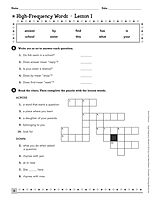 Extra Practice for Struggling Readers: High-Frequency Words: Motivating Practice Packets That Help Intermediate Students