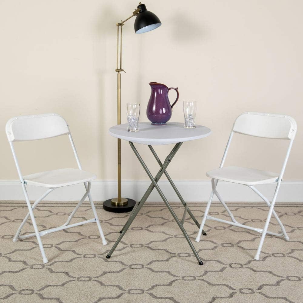 Flash Furniture Hercules Series Commercial-Grade Plastic Folding Chair - 650LB Weight Capacity