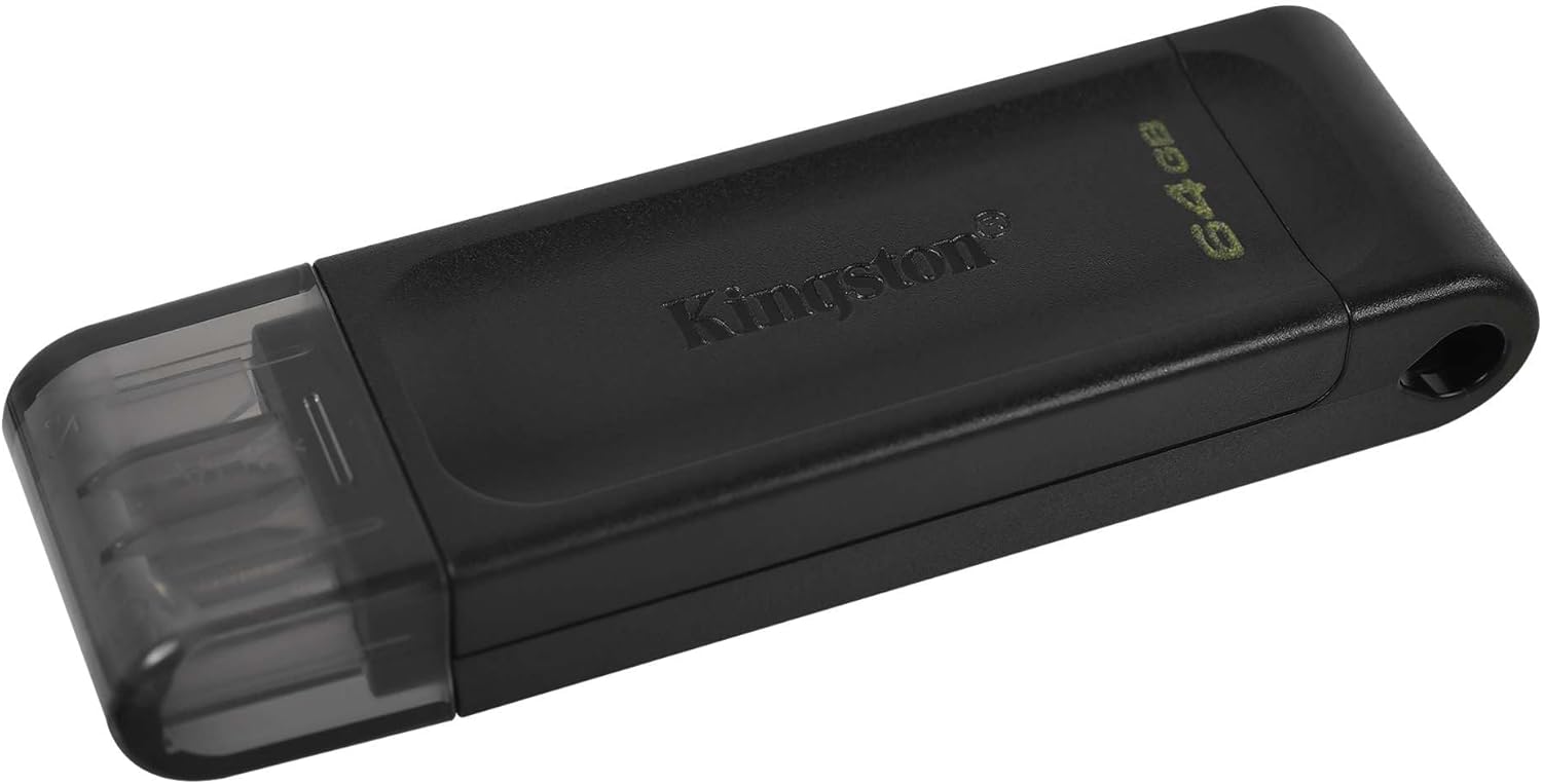 Kingston DataTraveler 70 64GB Portable and Lightweight USB-C flashdrive with USB 3.2 Gen 1 speeds DT70/64GB