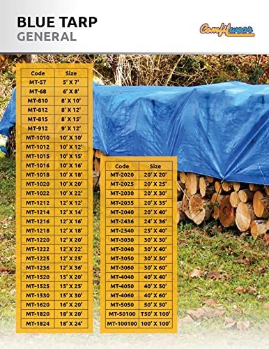 P-line Blue Poly Tarps 18' X 24'