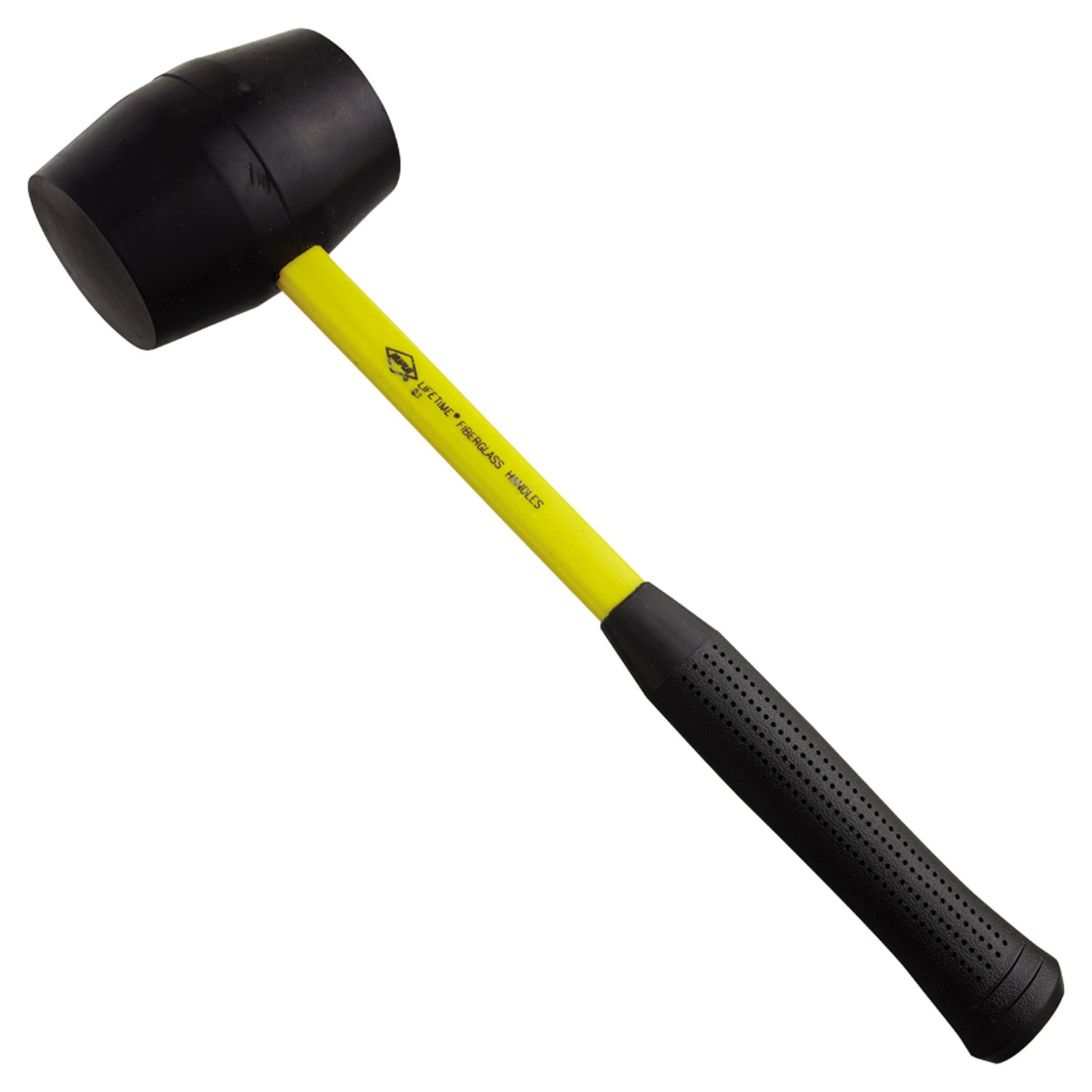 Nupla 13-120 Rubber Mallet Fiberglass Handle, 2 lb., Yellow