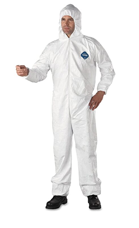 DuPont Tyvek 400 Hooded Coveralls with Elastic Wrists & Ankles