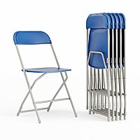 Flash Furniture Hercules Series Commercial-Grade Plastic Folding Chair - 650LB Weight Capacity