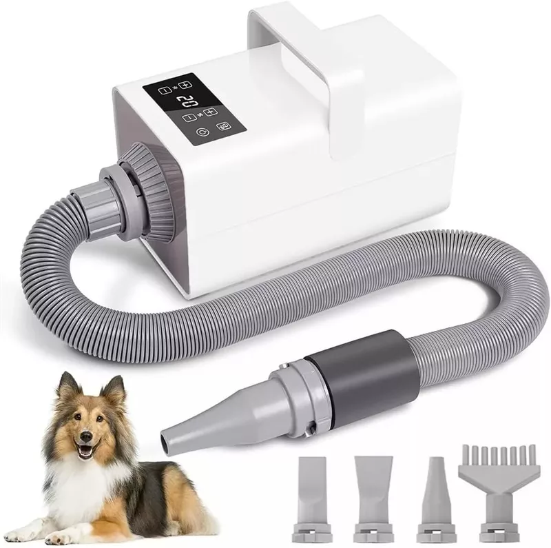 Secadora para Perro de Pelo Profesional con Visualización LED,