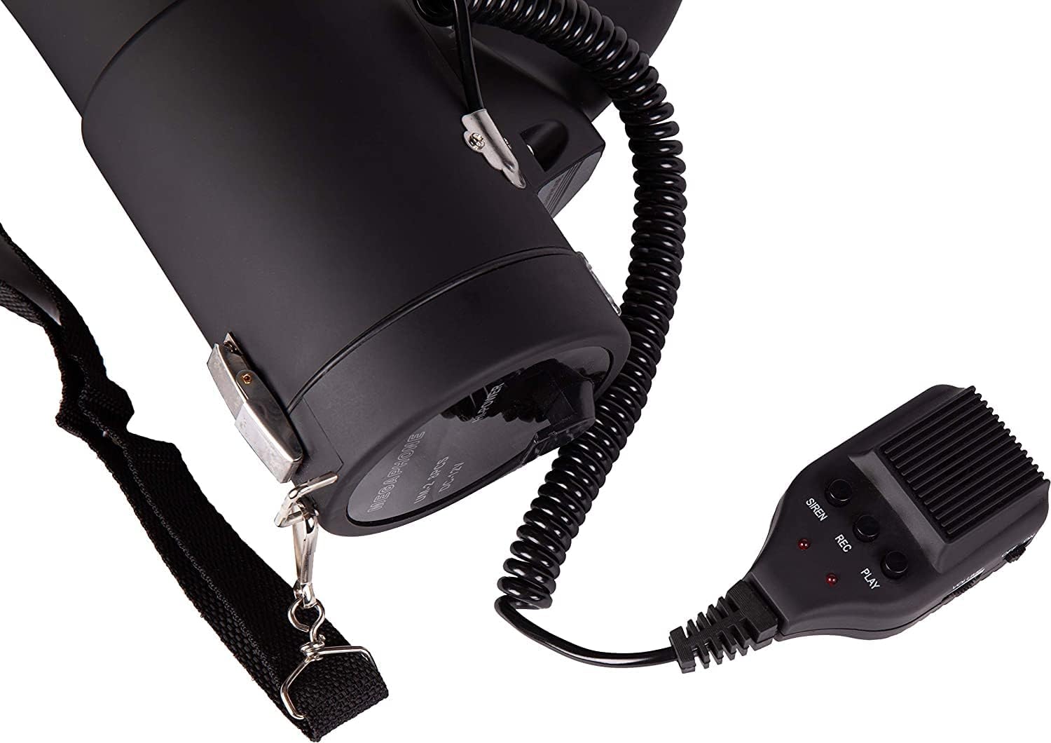 Uzi High Power Loud Big Megaphone 50W, Bluetooth, Real Siren, Bullhorn, Rechargeable Battery, Portable Professional Speaker
