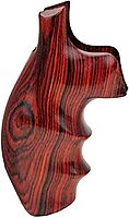 HOGUE Fancy S&W K/L Frame Round Butt Hardwood Grips