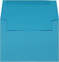 JAM Paper Blue Booklet Invitation Envelopes, Recycled, Gummed Seal
