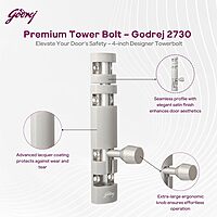 Tower Bolt Designer Type (without screws)/SS/1 x30/Aluminium / 2734