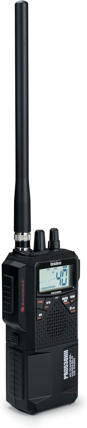 Uniden PRO538HHFM, “2 in 1” Dual Handheld/Mobile Emergency CB Radio with New FM Mode, Full 40 Channels, NOAA Weather Alerts