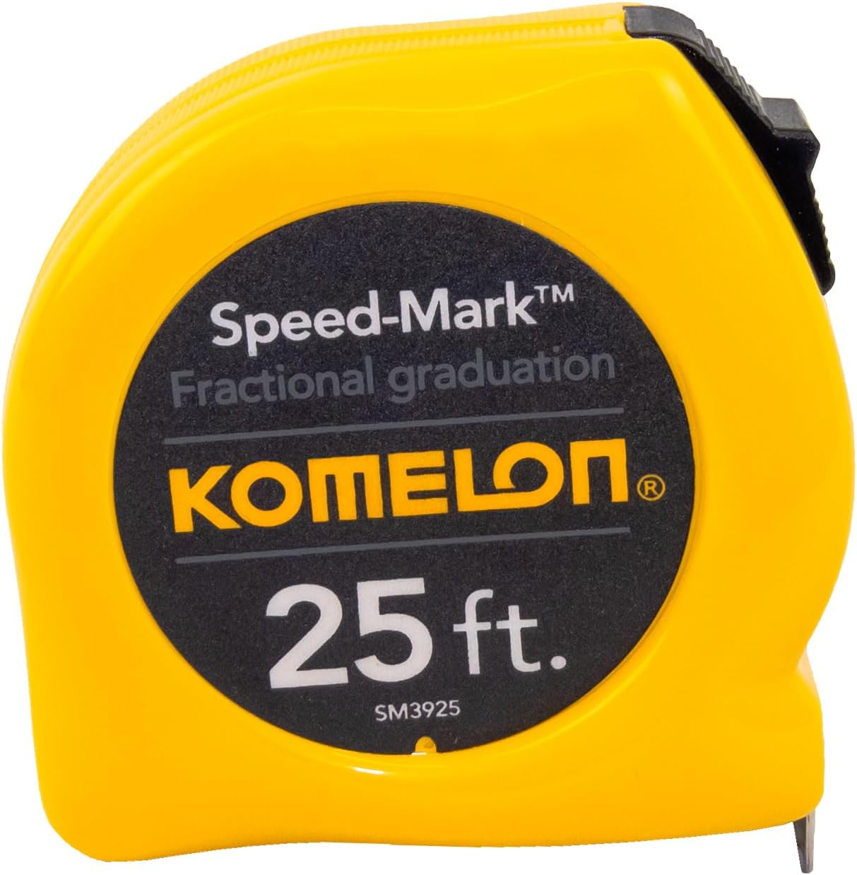 Komelon SM3925 Speed Mark Acrylic Coated Steel Blade Tape Measure 25-Foot by 1-Inch Yellow Case