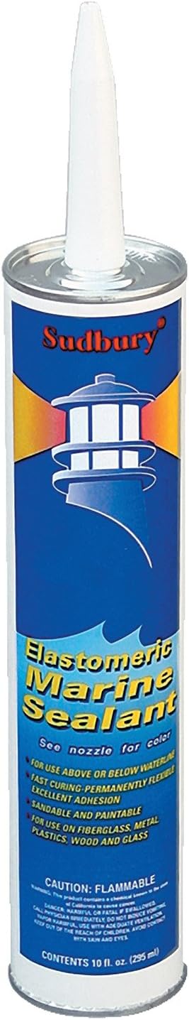 Sudbury 300 Elastomeric Marine Sealant, 10-Ounce, White