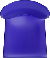 Flash Furniture Hercules Series 880 lb. Capacity Blue Full Back Contoured Stack Chair with Gray Powder Coated Sled Base