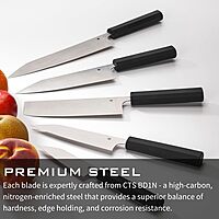 Spyderco Murray Carter Premium Kitchen Knives - Highly Refined Signature Japanese Knives for Culinary Professionals