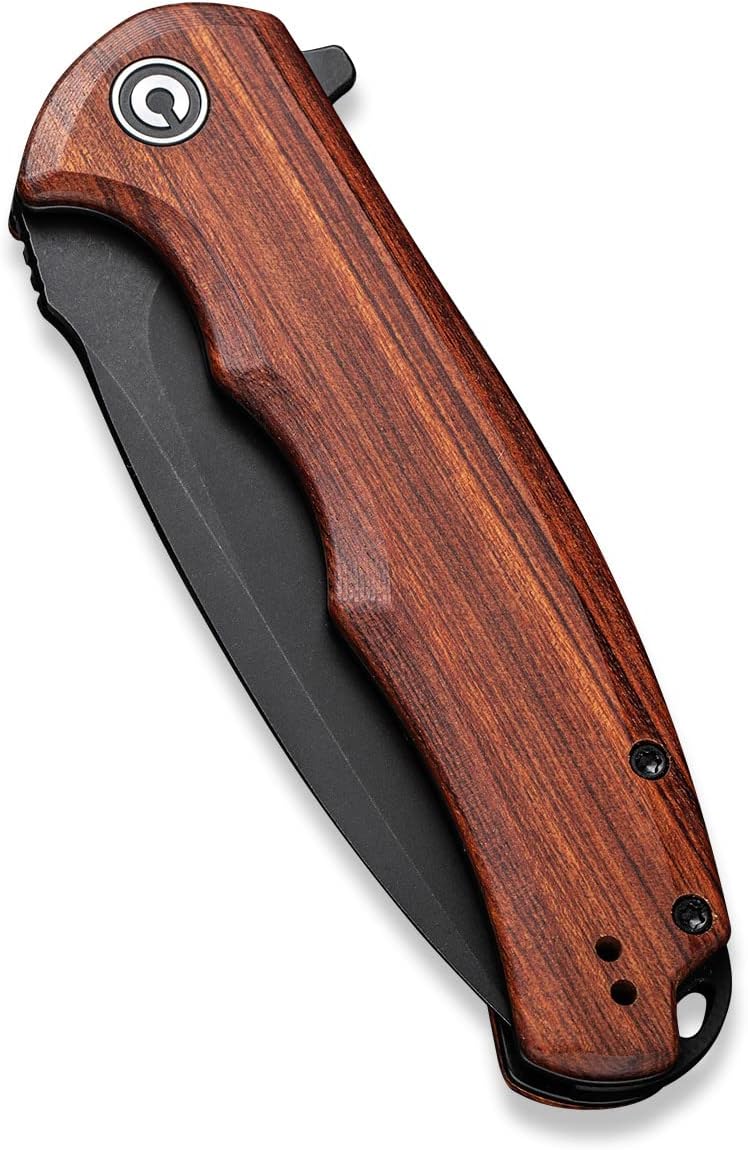 CIVIVI Praxis Flipper Folding Pocket Knife, 3.75" Black Stonewashed 9Cr18MoV