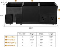 BOSTITCH Konnect Stackable Desk Organizer and Power Station