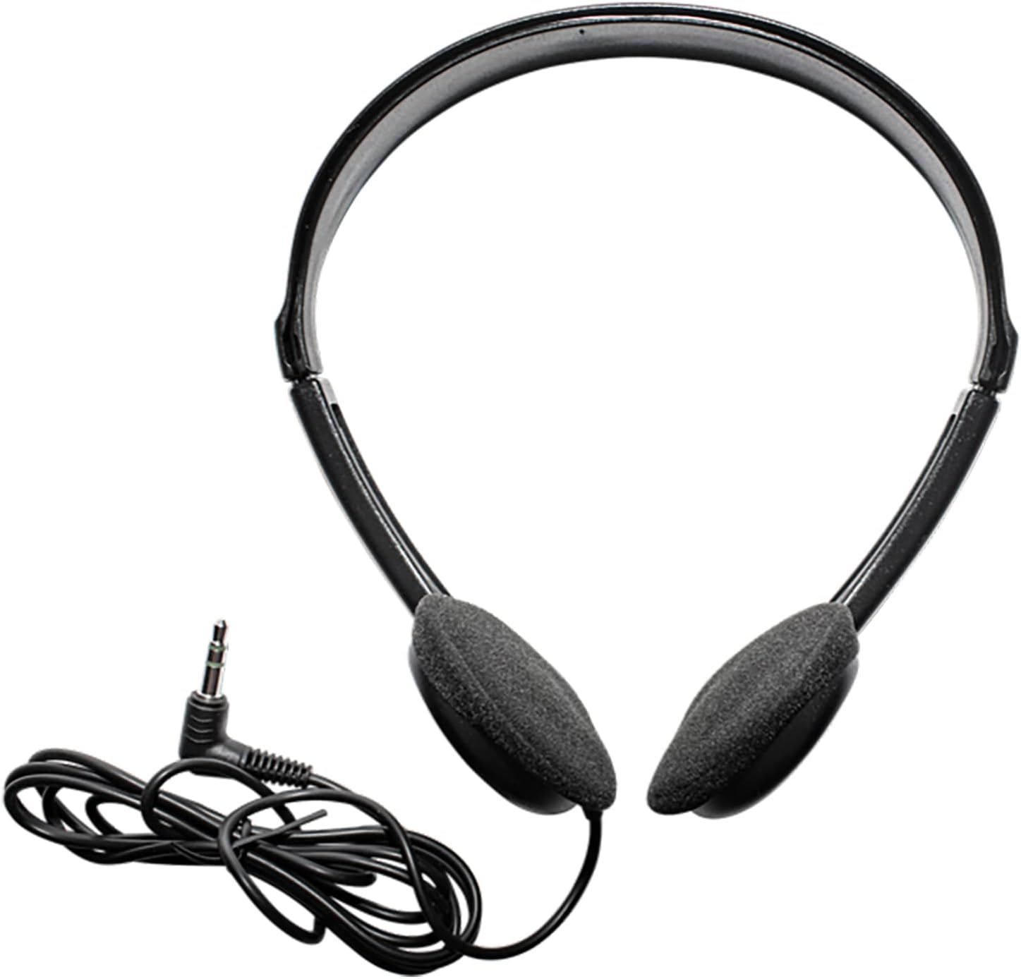 Maxell 199845 6ft Cord Adjustable Headband Wired Headphones with Microphone, Black Sound, Comfortable Fit