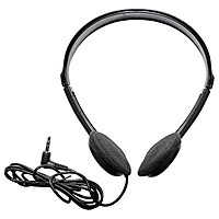 Maxell 199845 6ft Cord Adjustable Headband Wired Headphones with Microphone, Black Sound, Comfortable Fit