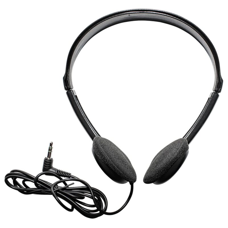 Maxell 199845 6ft Cord Adjustable Headband Wired Headphones with Microphone, Black Sound, Comfortable Fit