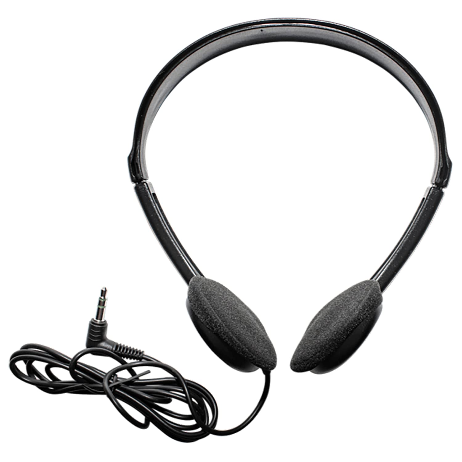 Maxell 199845 6ft Cord Adjustable Headband Wired Headphones with Microphone, Black Sound, Comfortable Fit