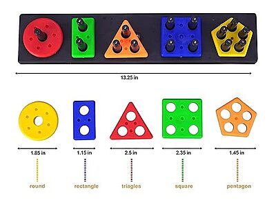 Angle Geometric Plastic Blocks, Sorting & Stacking Toy