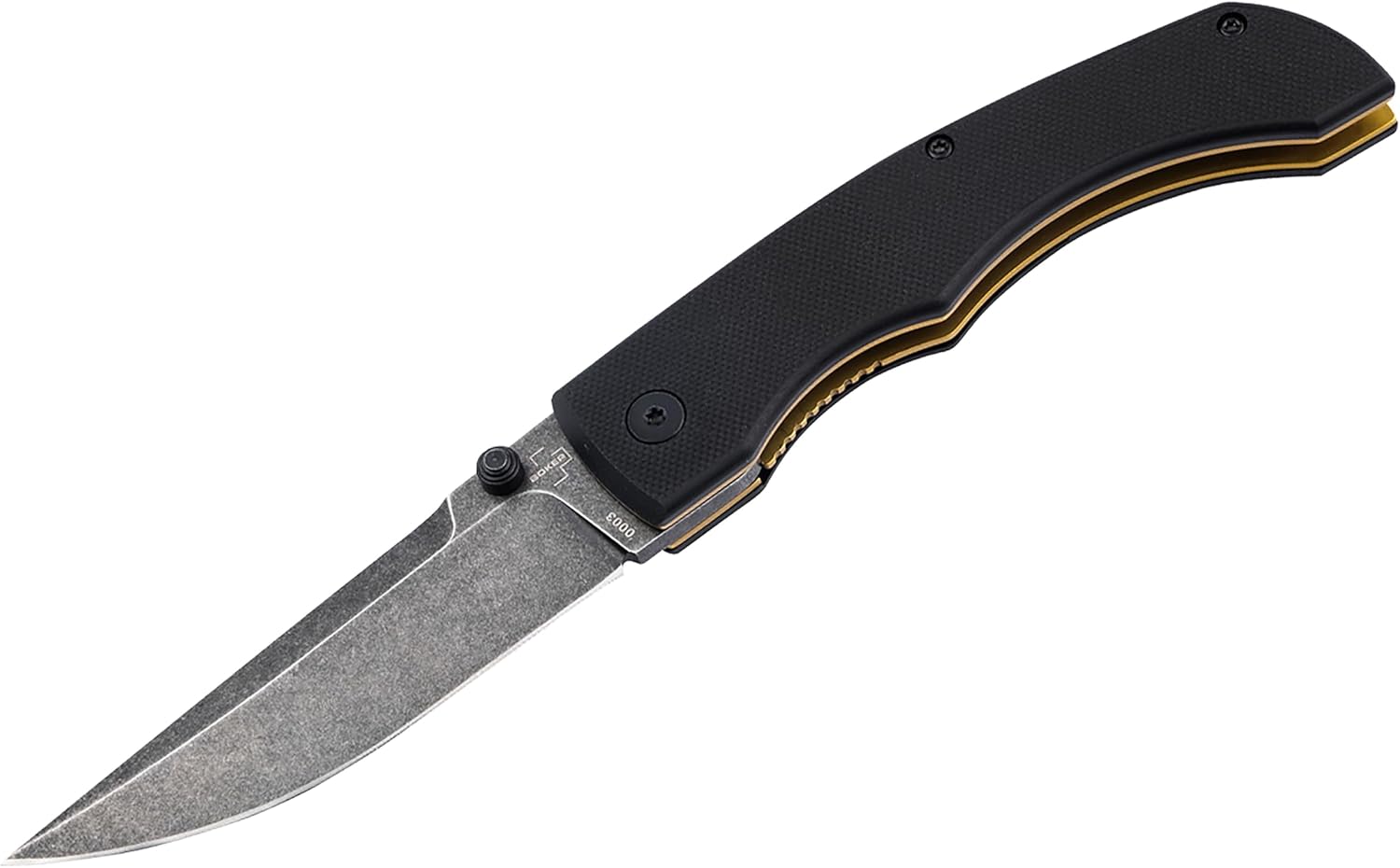 BÖKER PLUS® Poke Knife - Pocket folding knife with D2 steel blade with thumb pin - linerlock