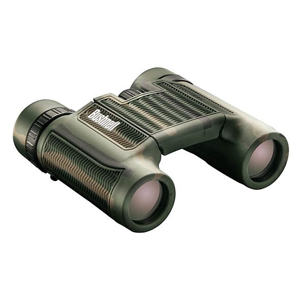 Bushnell 130106C H2O Roof Bak-4 WP/FP Twist Up Eyecups Binoculars with 6 L Clamshell, 10 x 25mm, Camo
