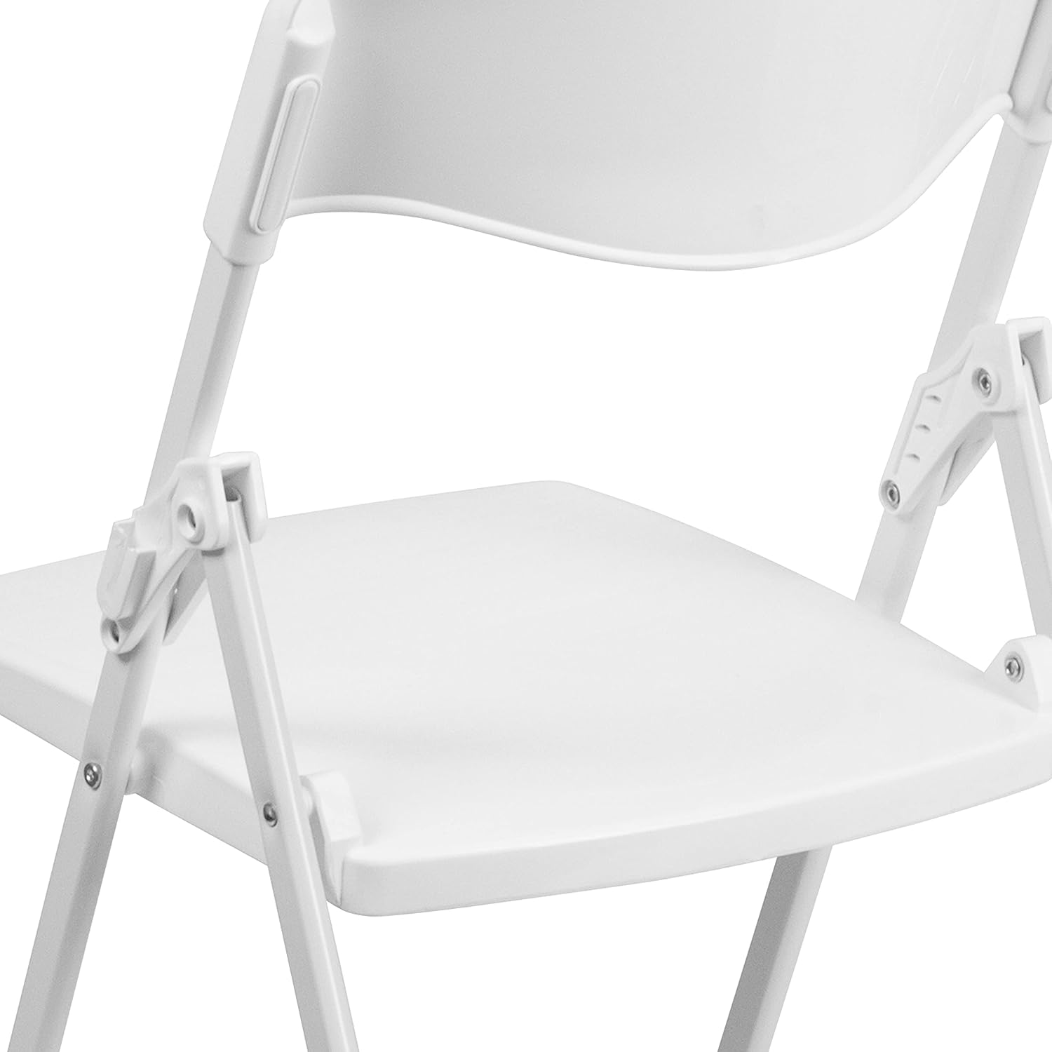 Flash Furniture HERCULES Series 500 lb. Capacity Heavy Duty Plastic Folding Chair with Built-in Ganging Brackets