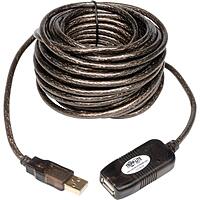 Tripp Lite USB 2.0 Hi-Speed Active Extension Repeater Cable (A M/F) 10 Meter (33-ft.) (U026-10M)