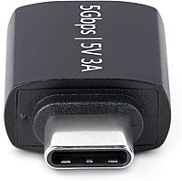 StarTech.com USB-C to USB-A Adapter, USB 5Gbps, Compact USB-C Male to USB-A Female Adapter, Durable Metal Housing, M/F