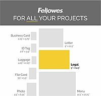 Fellowes® Laminating Pouches, 5 Mil, Legal, 9" x 14-1/2", Pack Of 100 Pouches