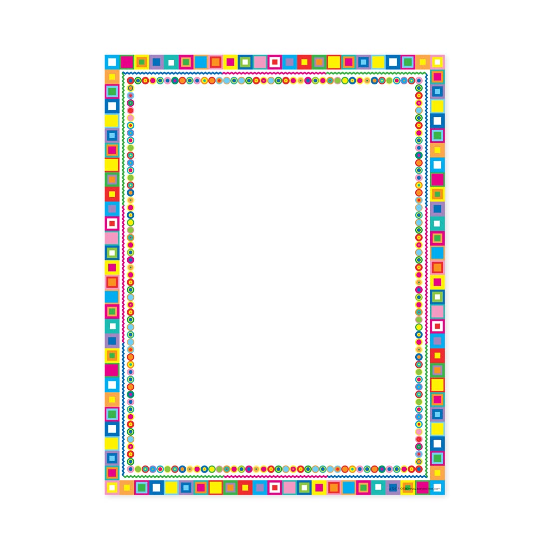 Barker Creek Retro Design Computer Paper, 8-1/2 x 11 Inches, 50 Sheets