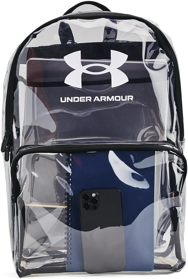 Under Armour Unisex-Adult Loudon Clear Backpack, (960) Clear/Black/White, One Size Fits Most