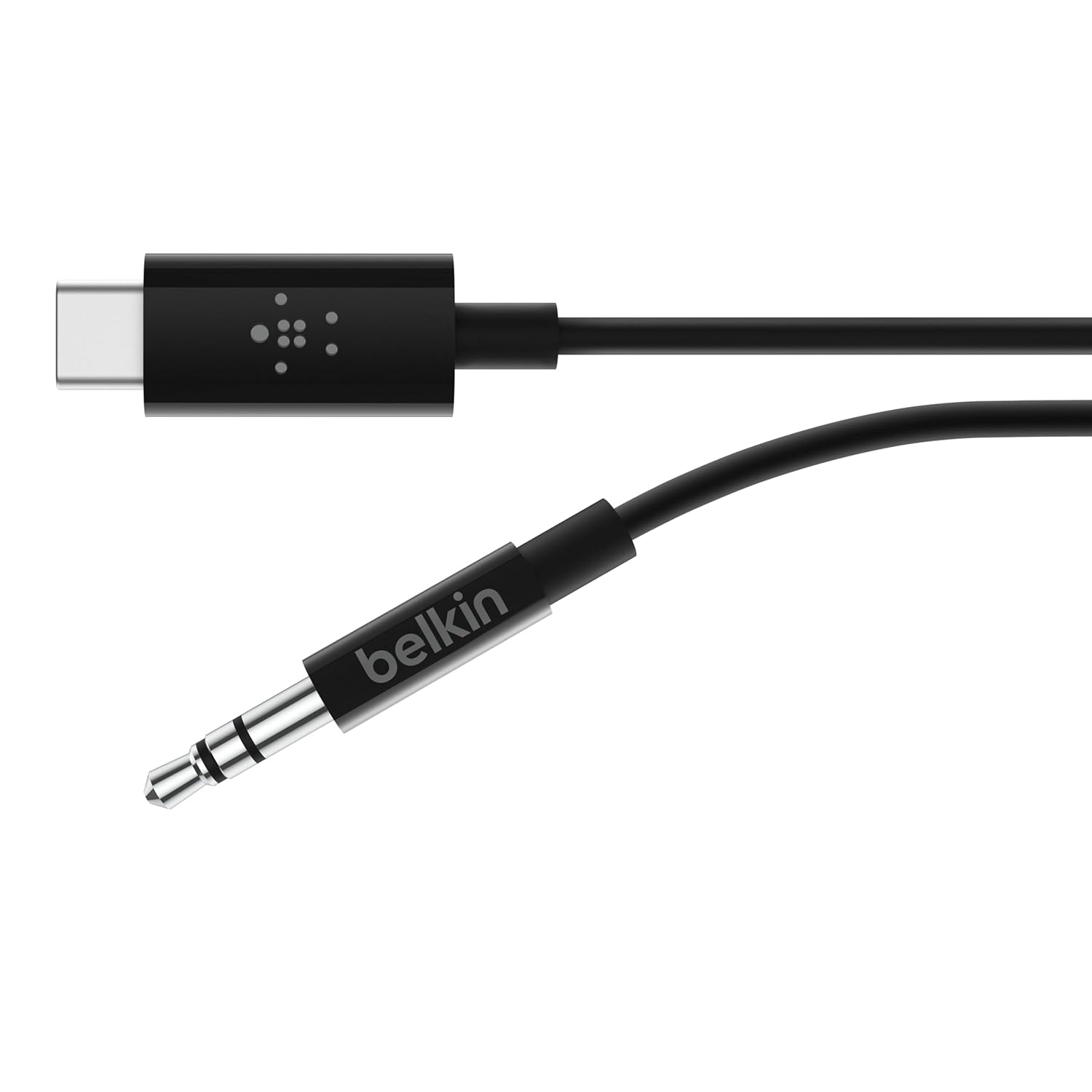 Belkin 3.5mm Audio Cable with USB-C Connector, 3 Ft, Black