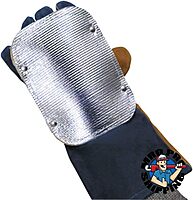 BEST WELDS 902-BACK-HAND-2 - Back Hand Pad, Double Layer, 7" L, Elastic/High-Temp Kevlar