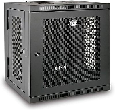 Tripp Lite - SRW12US 12U Wall Mount Rack Enclosure Server Cabinet, Hinged, 20.5" Deep, Switch-Depth (SRW12US) black