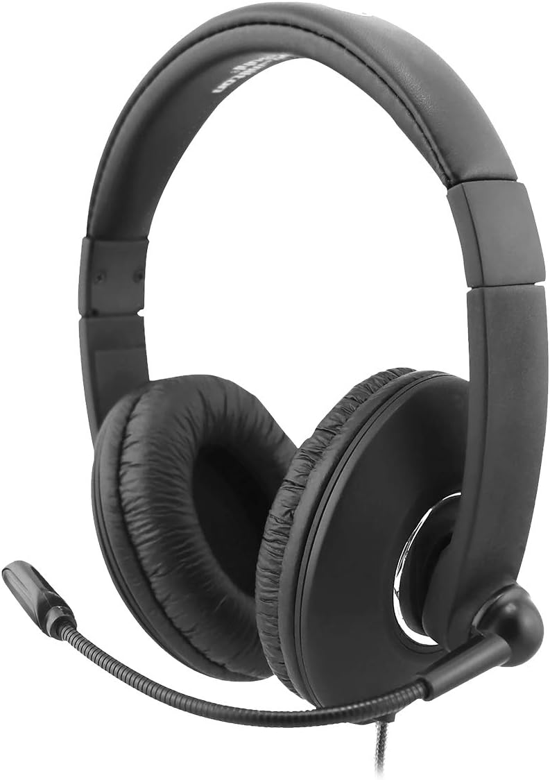 HamiltonBuhl Smart-Trek Mini Headset with in-Line Volume Control and 3.5mm TRRS Plug One Size