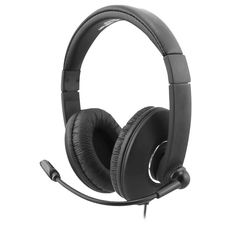 HamiltonBuhl Smart-Trek Mini Headset with in-Line Volume Control and 3.5mm TRRS Plug One Size
