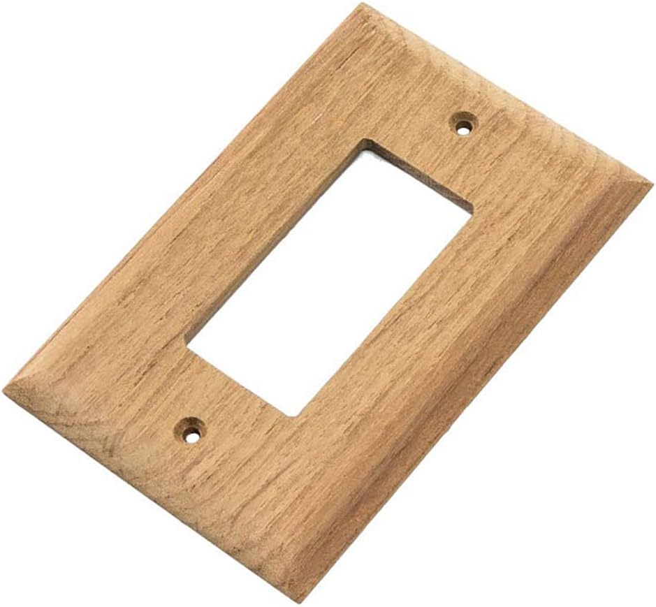 Whitecap Teak Ground Fault Outlet Cover/Receptacle Plate