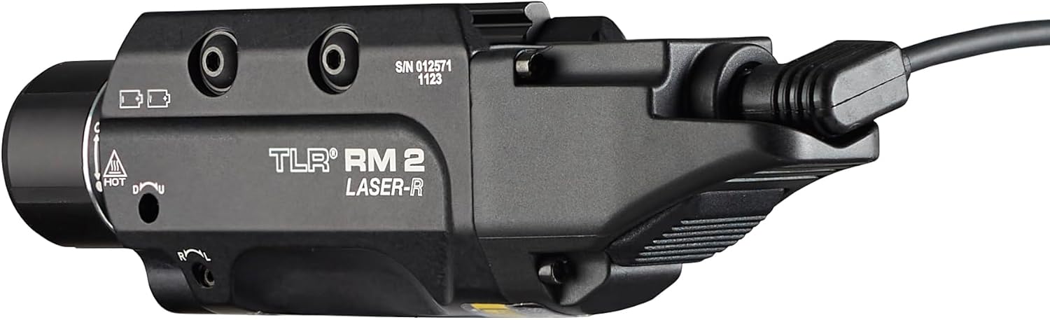 Streamlight 69447 TLR RM 2 1000-Lumen Rail-Mounted Tactical Weapon Light with Integrated Red Aiming Laser