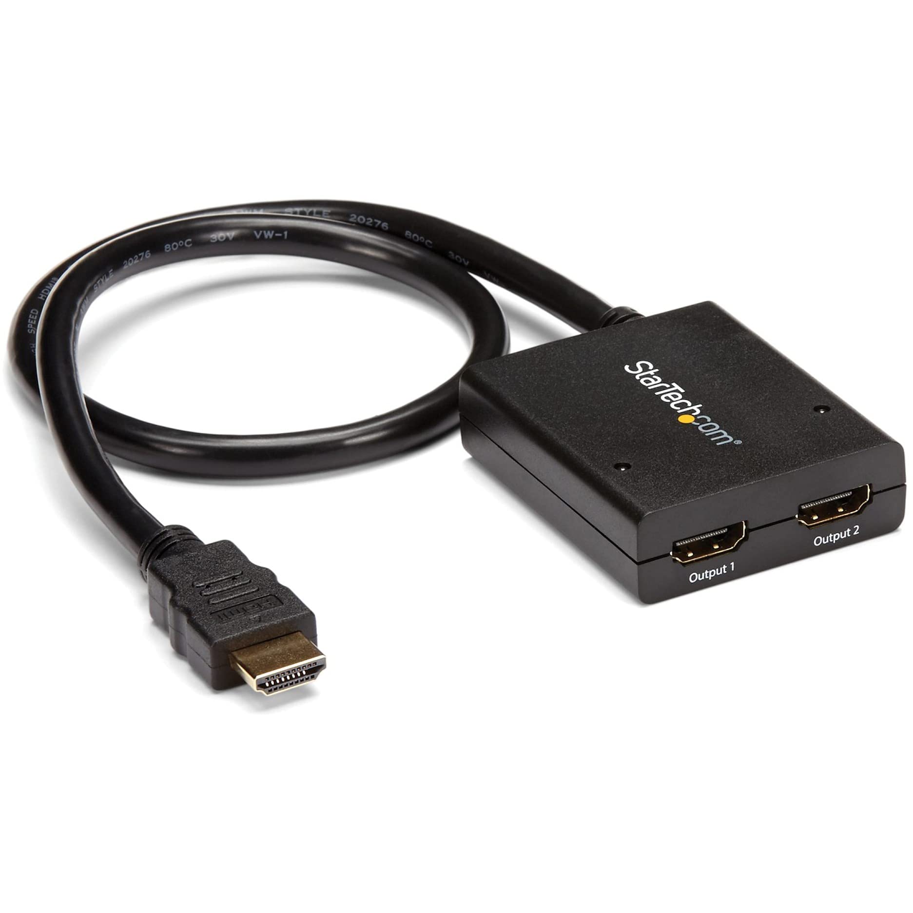 StarTech.com 2-Port HDMI Splitter (1 In 2 Out)