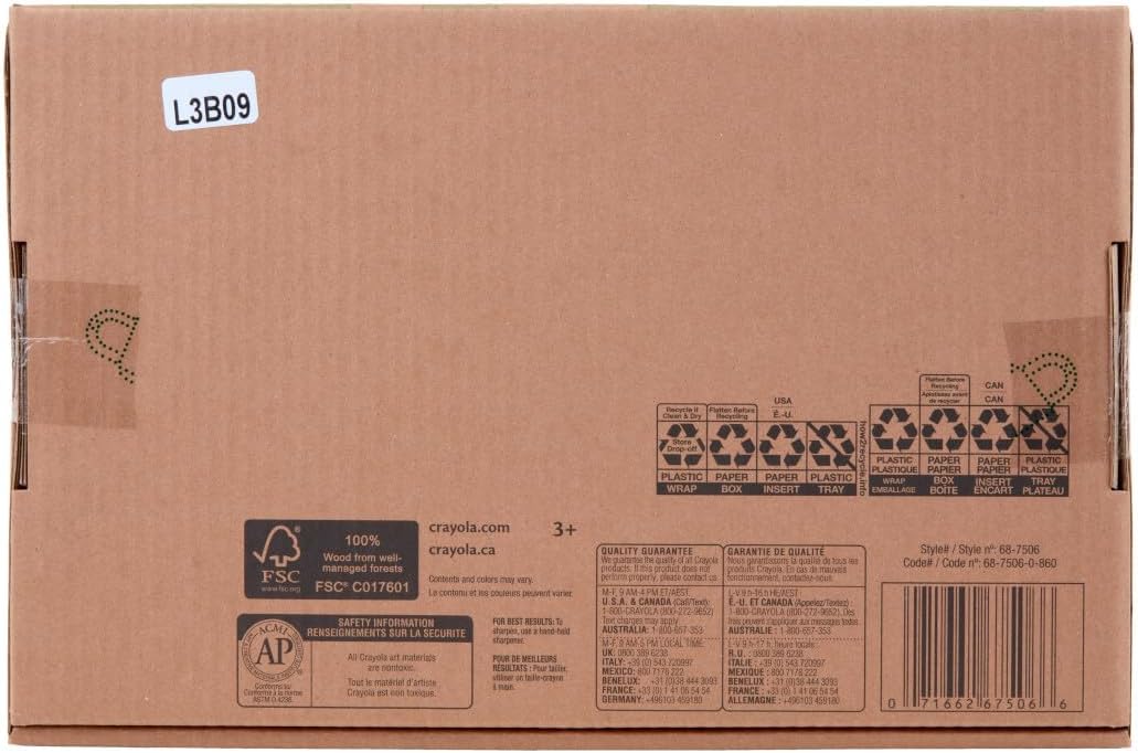 Crayola Colored Pencils Classpack (240ct), Must Have Classroom Supplies for Teachers, Bulk Colored Pencils for School