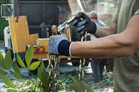 SHOWA 341 Natural Rubber Latex Palm Coated General Purpose Work Gloves with Nylon/Poly Liner, 13-Gauge, Black