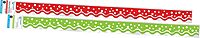 Barker Creek Double-Sided Scalloped Edge Border, Christmas, Cherry & Lime, Trim out Bulletin Boards and Create Colorful Displays with 78' of Designer Double-Sided Border, 2.25" x 78', Set of 2 (4023)
