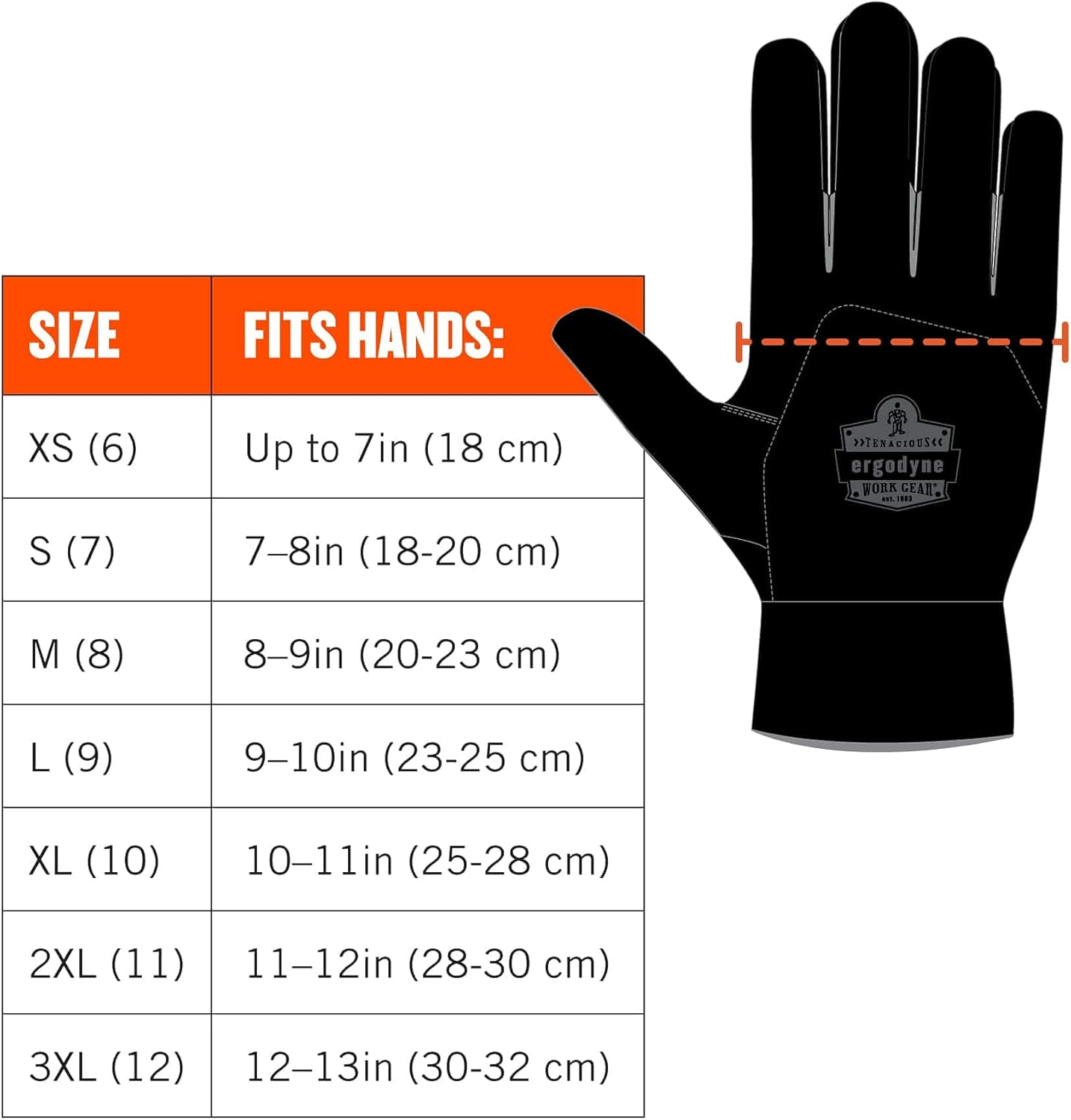 ProFlex 812 Work Glove, Synthetic Leather Palm, Breathable Comfort, Medium, Black