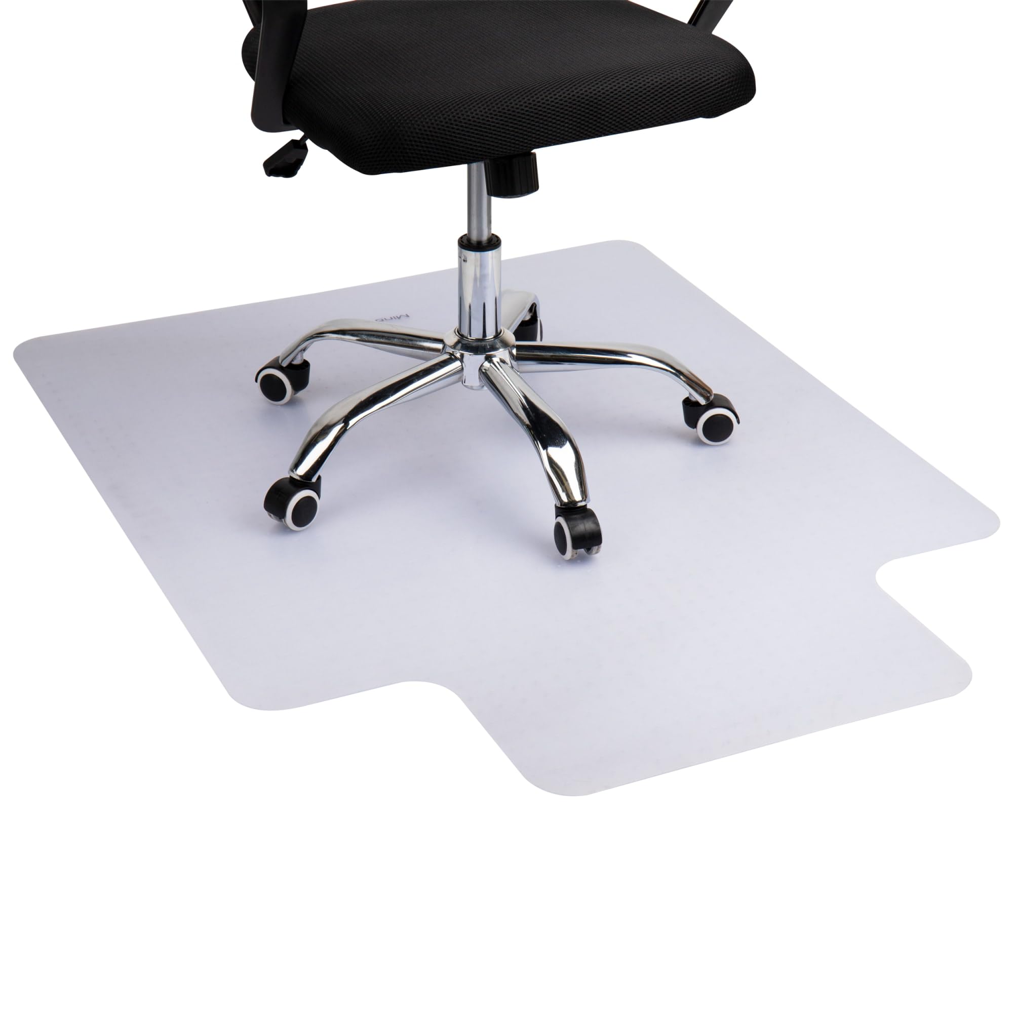 Mind Reader Office Chair Mat for Carpet – Heavy Duty PVC Floor Protector, Transparent Chair Mat for Carpeted Floors